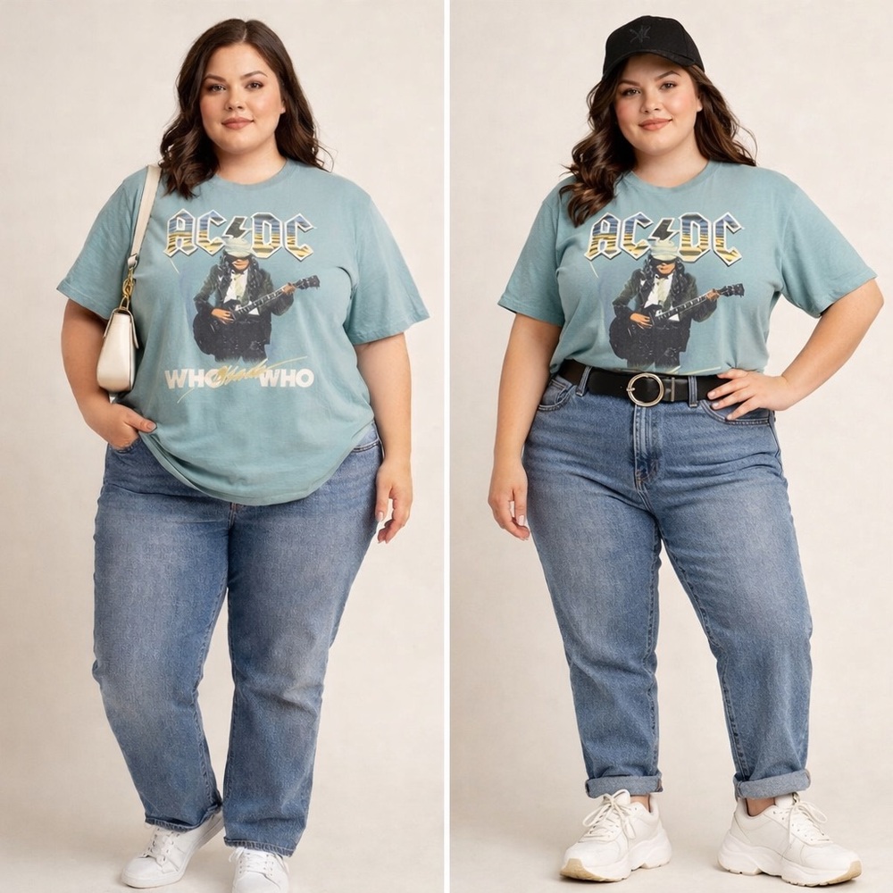 NWOT AC/DC Plus Size Graphic Tee